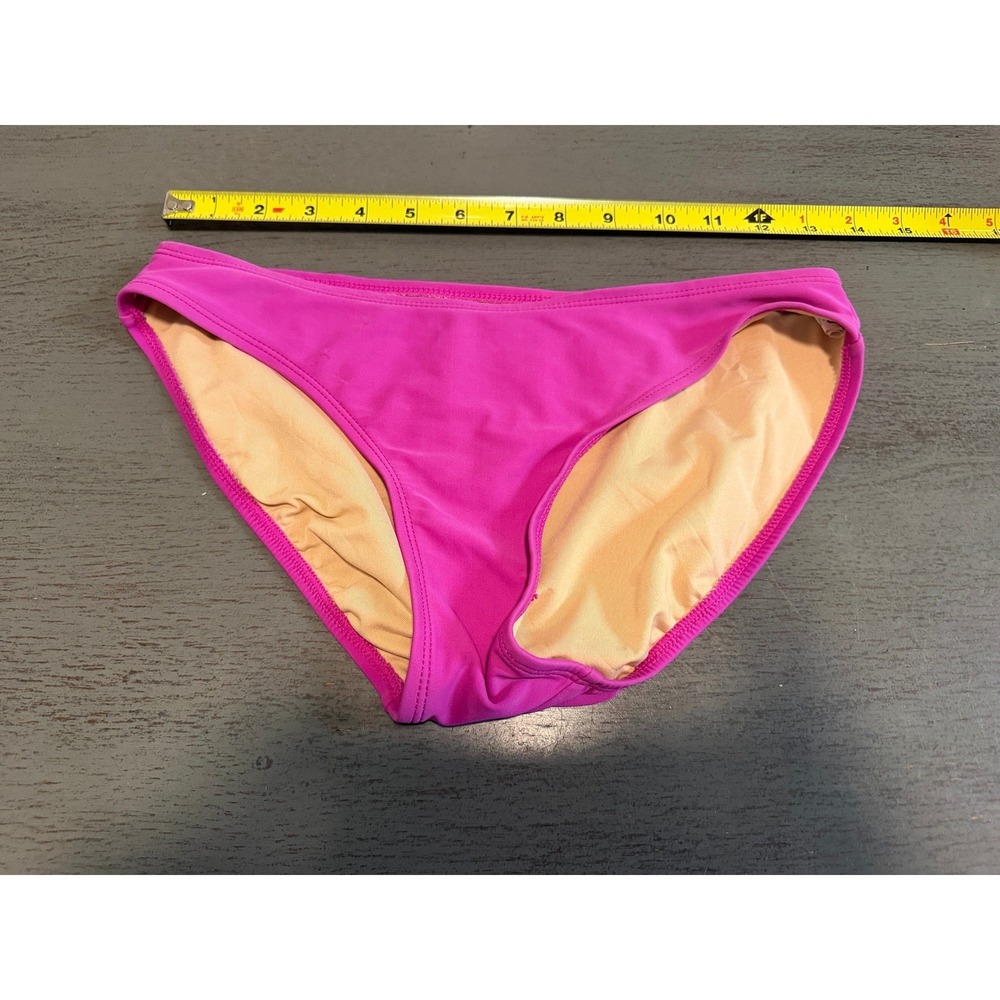 Ativa Magenta Pink Bikini Bottom Swimwear Size 4 Low Rise Moderate Coverage